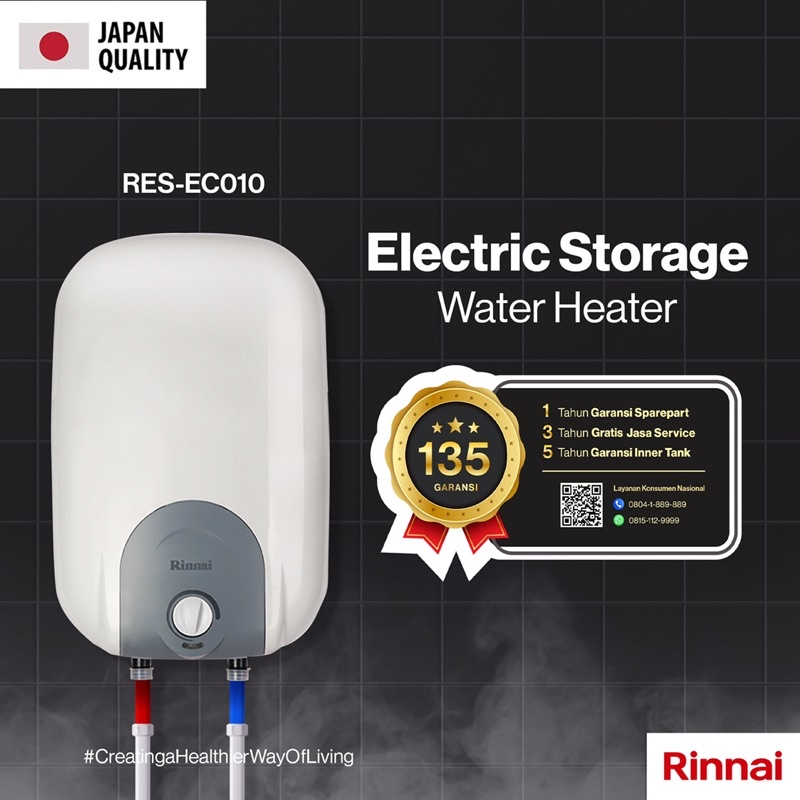 Jual water heater listrik rinnai 10 liter RES EC010 Shopee Indonesia