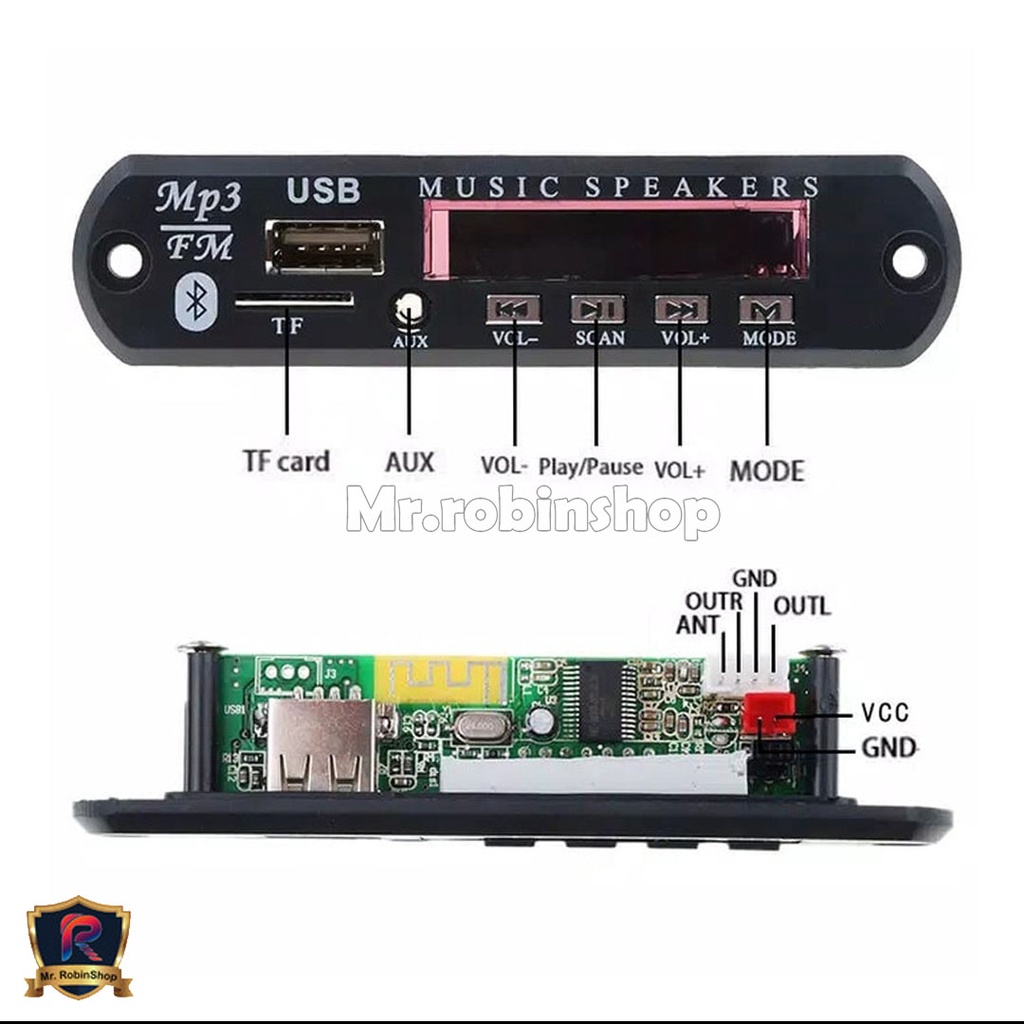 MODUL MP3 BLUETOOTH PLUS FM RADIO / KIT MODUL MP3 BT KIT MP3 KIT PEMUTAR LAGU MP3 USB PLAYER BLUETOOTH