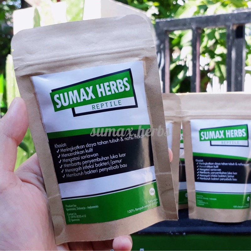 

SUMAX HERBS .bubuk herbal untuk reptil. bisa satuan/grosir.