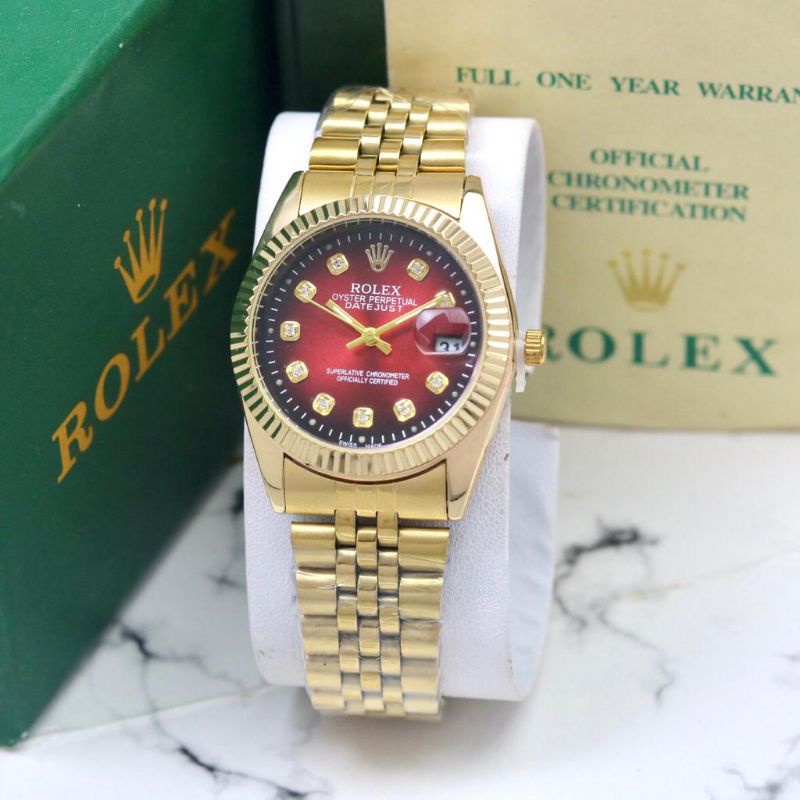 Jam Tangan Wanita Rolex Full set COD