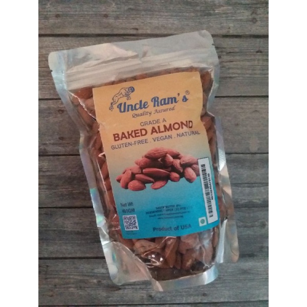 

Uncle Rams Baked Almond Grade A Vegan Gluten Free USA