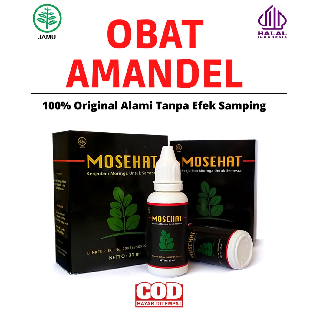 Mosehat Obat Amandel Herbal Original Paling Ampuh Untuk Anak Dan Dewasa