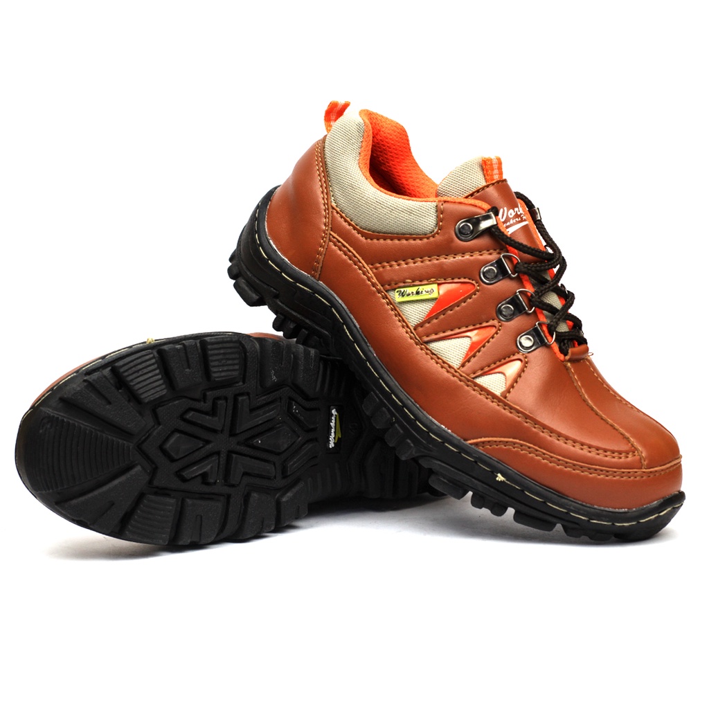 Working Sneakers For You Sepatu Pria Safety Ujung Besi G-07 Sol Karet Original 100%