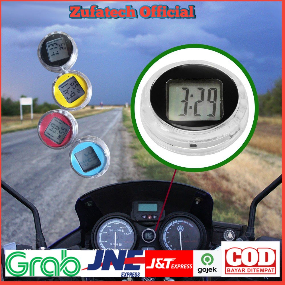 AOZBZ Dekorasi Motor Jam Mini Digital Watch Stick-on Clock - 118i - Mix Color