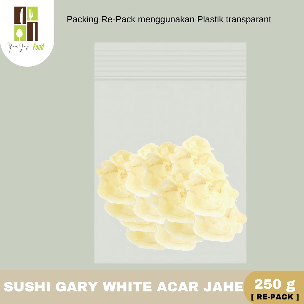 Sushi Gary White Acar Jahe [1kg/ 250 Repack]