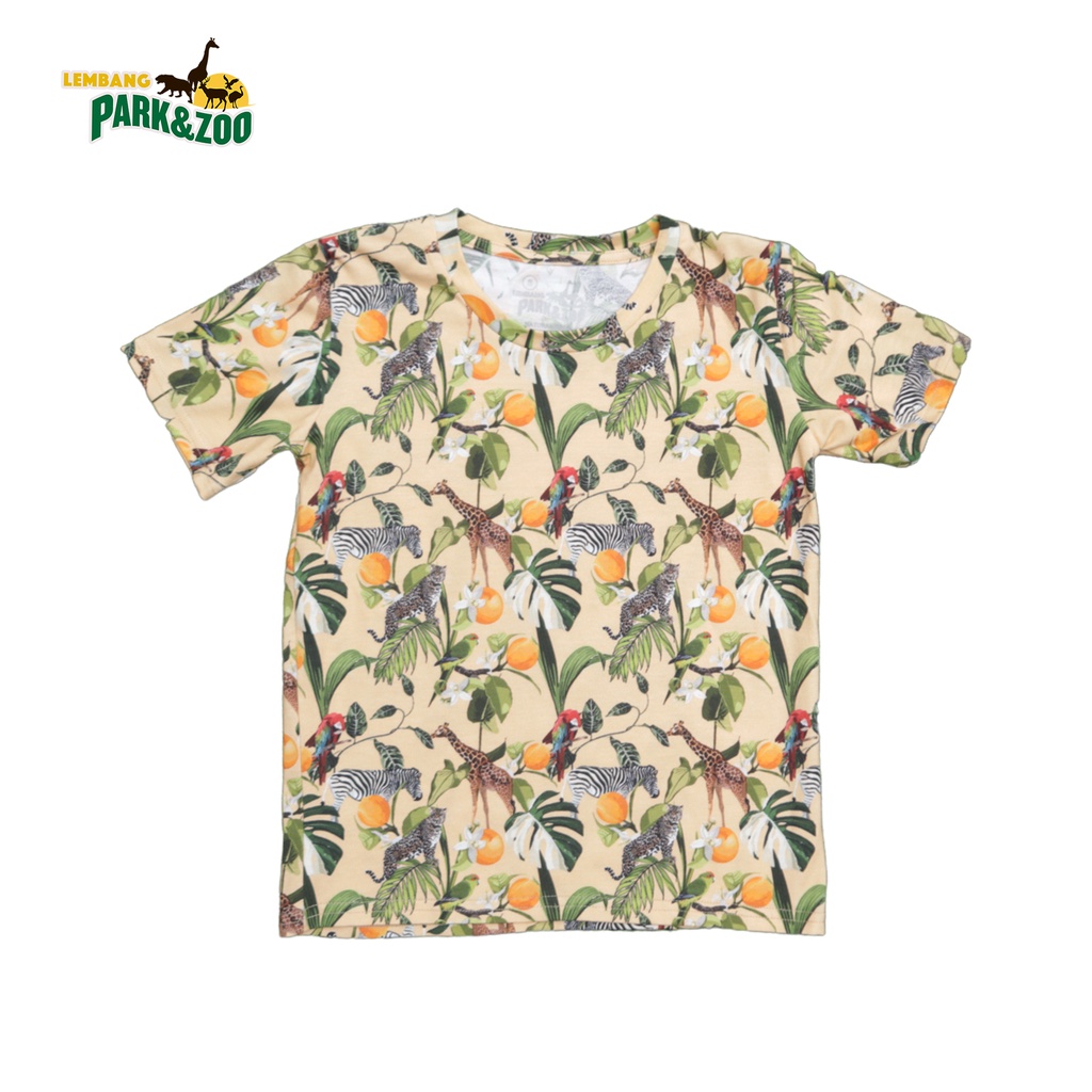 Lembang Park &amp; Zoo - T Shirt Fullprint Kids motif LZ 1 unisex / Atasan Anak / Kaos Anak