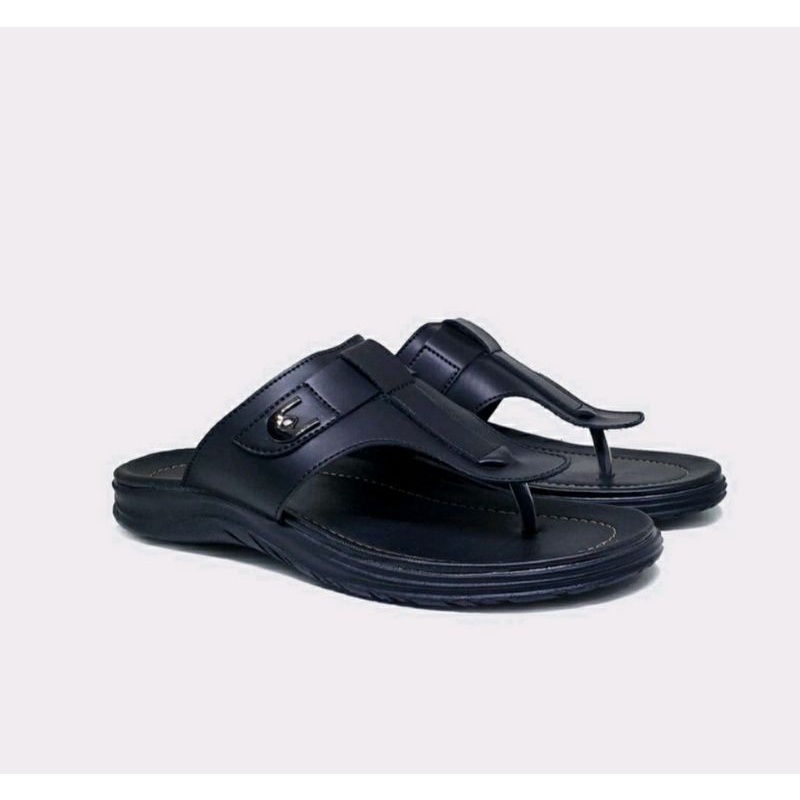 ORIGINAL, Sandal Jepit Pria Kulit Brown-09 Sendal Slop Cowok Kokop Kasual Bapak2 Opa Clasik 38-44,BEST SELLER