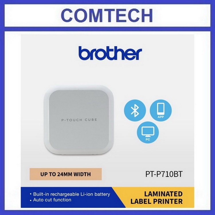 

Brother P-Touch PT-P710BT Printer Label Laminated Sticker