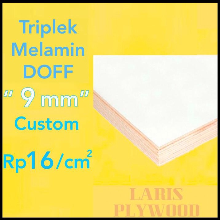 Triplek Melamin Custom 9Mm 1 Muka Doff / Multiplek Melamin Custom
