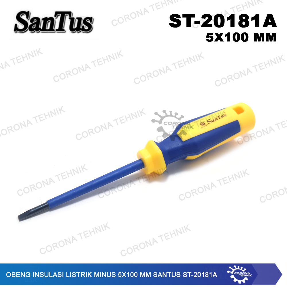 ST-20181A - Obeng Insulasi Listrik Minus 5x100 mm Santus