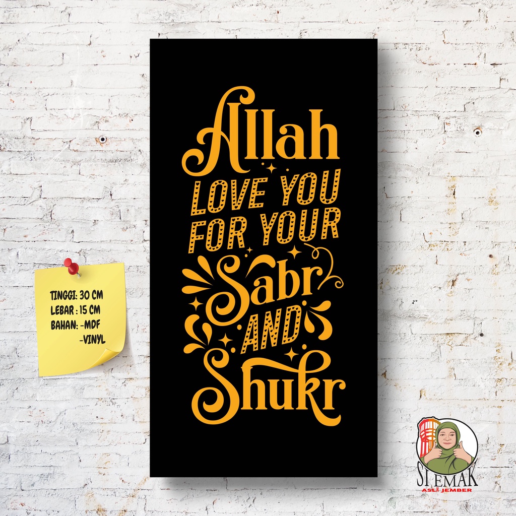 hiasan dinding  kamar wall decor QUOTE 1