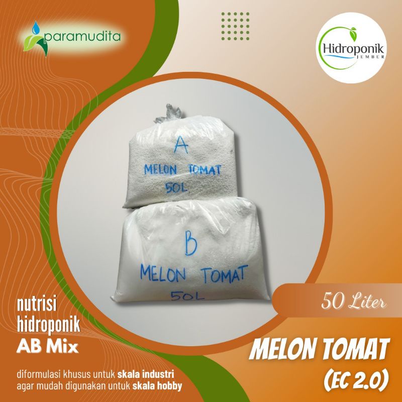 Nutrisi Hidroponik Ab Mix Melon Tomat 50 Liter | Paramudita Nutrient