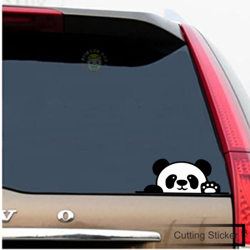 Stiker panda lengkap cutting sticker PANDA laptop kacamobil helm motor all variasi