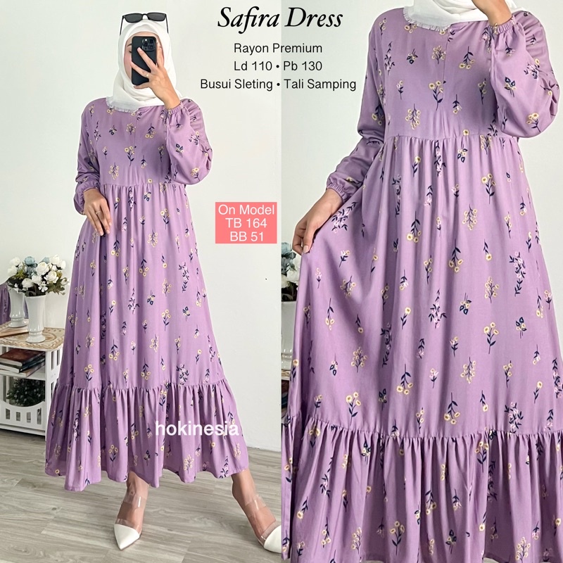 SAFIRA DRESS - HOMEY DRESS - GAMIS RAYON