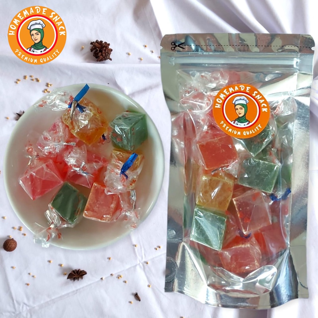 

Homemade Snack - Agar-Agar Kering Pita Homemade Mix Colour Snack Halal Kualitas Premium