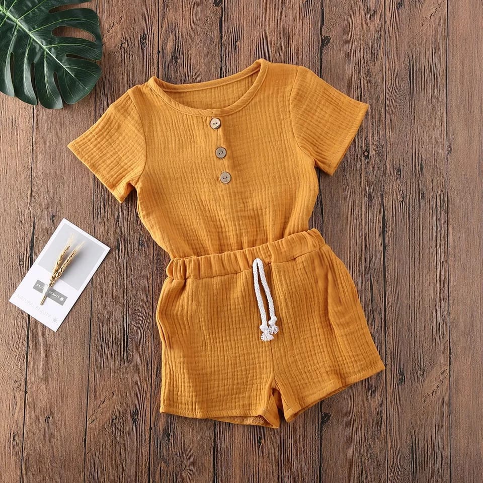 BEFAST - ZSO SETELAN ANAK MIRA / SET ANAK EATON UNISEX / Oneset Polos Anak / Oneset Anak-Anak Terbaru / Pakaian Santai Casual Anak / Set Atasan Kaos Lengan Pendek+Celana Pendek