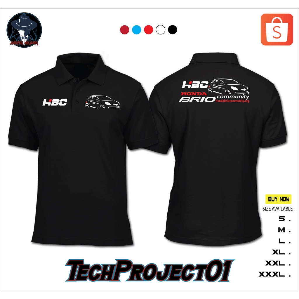 Kaos Berkerah HBC Honda Brio Community