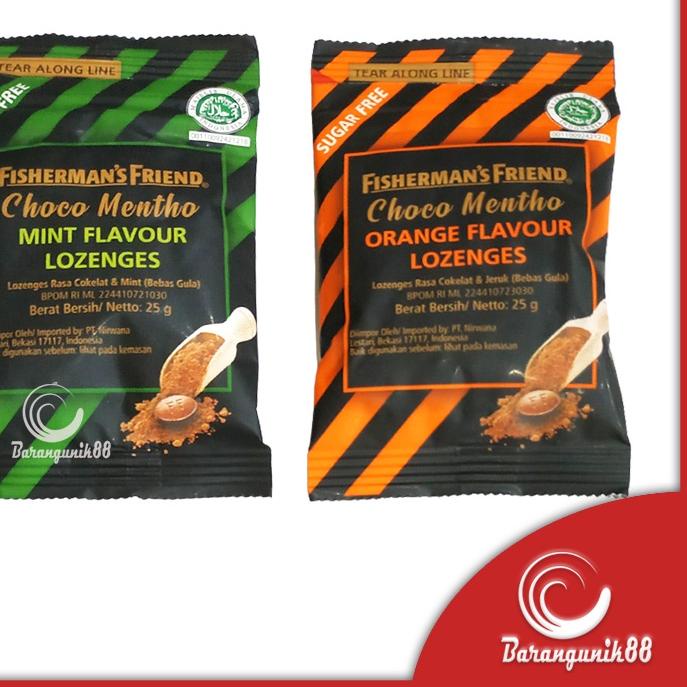 

(TERBARU) Permen Fisherman's Friend 25 gram Choco Mentho Mint Orange