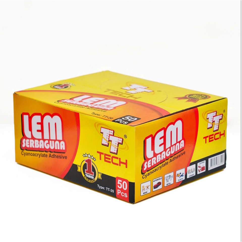 Lem merek TT terkenal Indonesia (produk lokal  cahaya produk dalam negeri), lem serbaguna, lem korea, lem cepat kering asli 20gr, kualitas tinggi dan harga murah