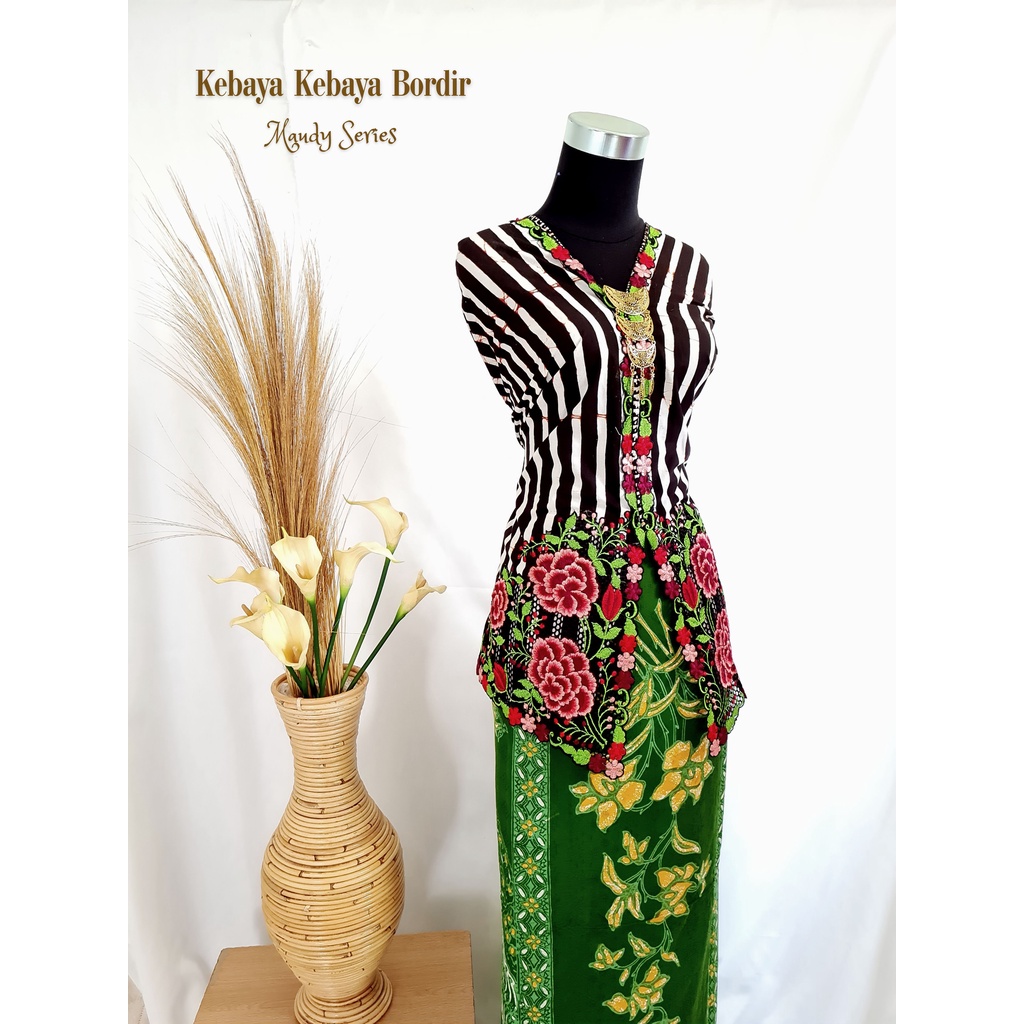 Pusat Bordir Tasikmalaya - BAHAN Kebaya Encim Bordir HanDmade Maudy