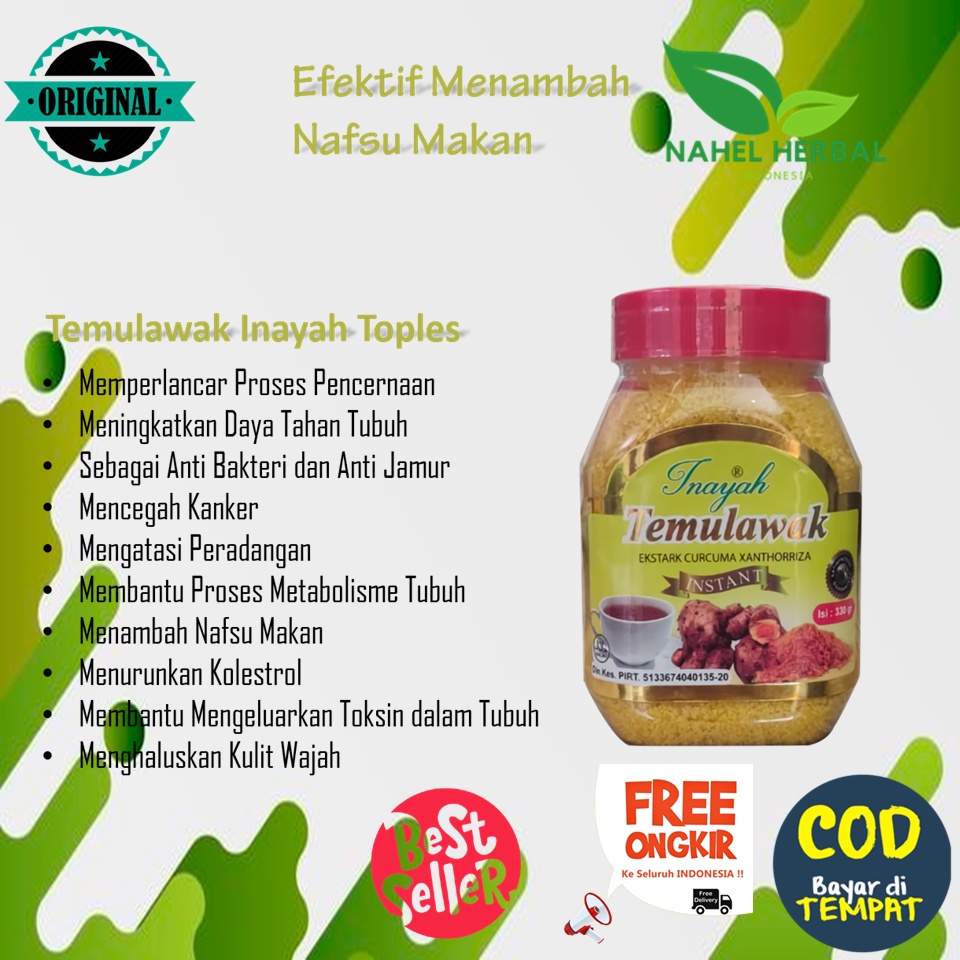 

Obat Gemuk Pria Racikan Farmasi Bpom - Temulawak Terbuat Dari 100% Temulawak Asli Organik - Vitamin Penambah Nafsu Makan Dewasa Anak 1 Tahun - Suplemen Penggemuk Berat Badan No Ketergantungan + Permanen Tanpa Efek Samping
