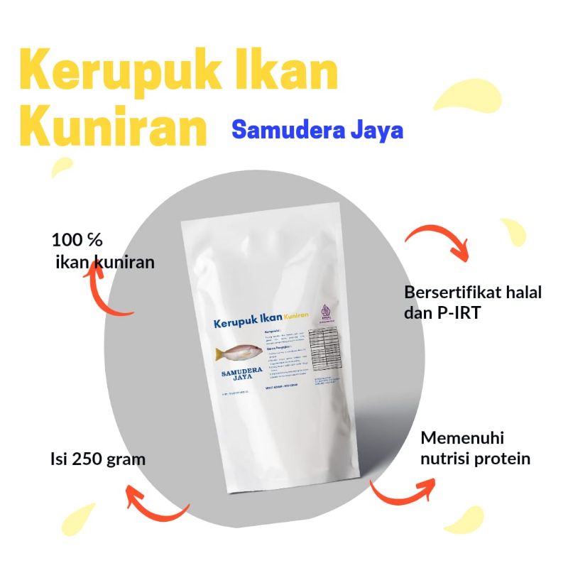 

Kerupuk ikan Kuniran kerupuk mentah ( KERUPUK IKAN KUNIRAN 250 gr)