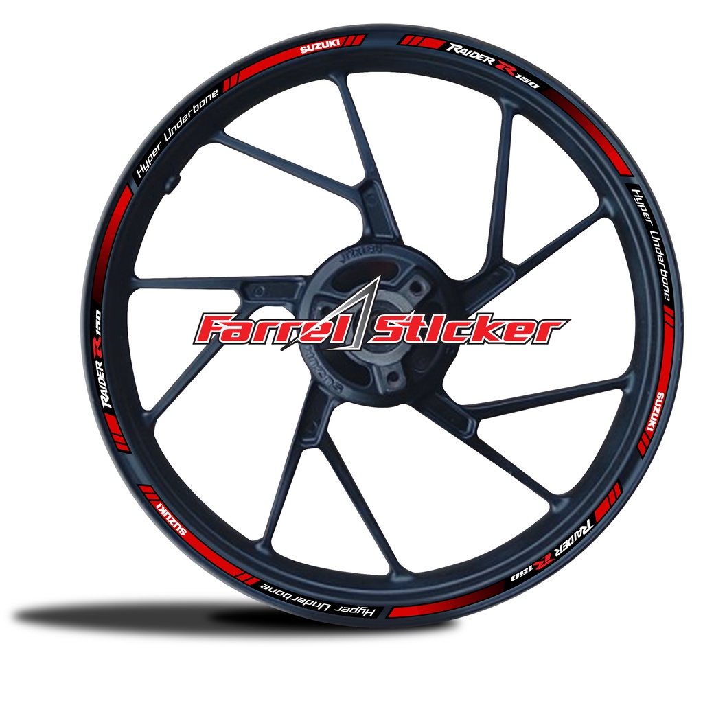 STICKER RIM VELG RAIDER STIKER VELK SUZUKI SATRIA FU 150