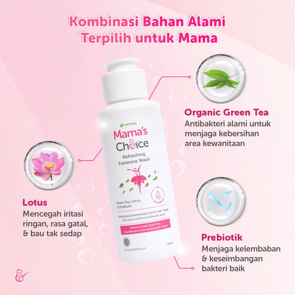 Mama Choice Pembersih Kewanitaan - Refreshing Feminine Wash Mama's Choice (Aman untuk Ibu Hamil dan Menyusui)