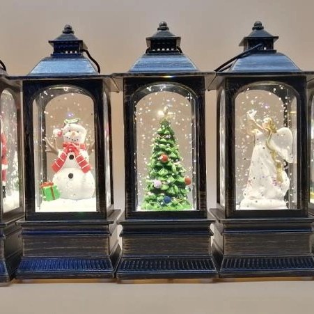 Lentera SnowGlobe Murah Pajangan LED Snow Globe Salju Hiasan Natal Hiasan Natal Harga Grosir Termurah Kotak Musik Natal Christmas Music Box