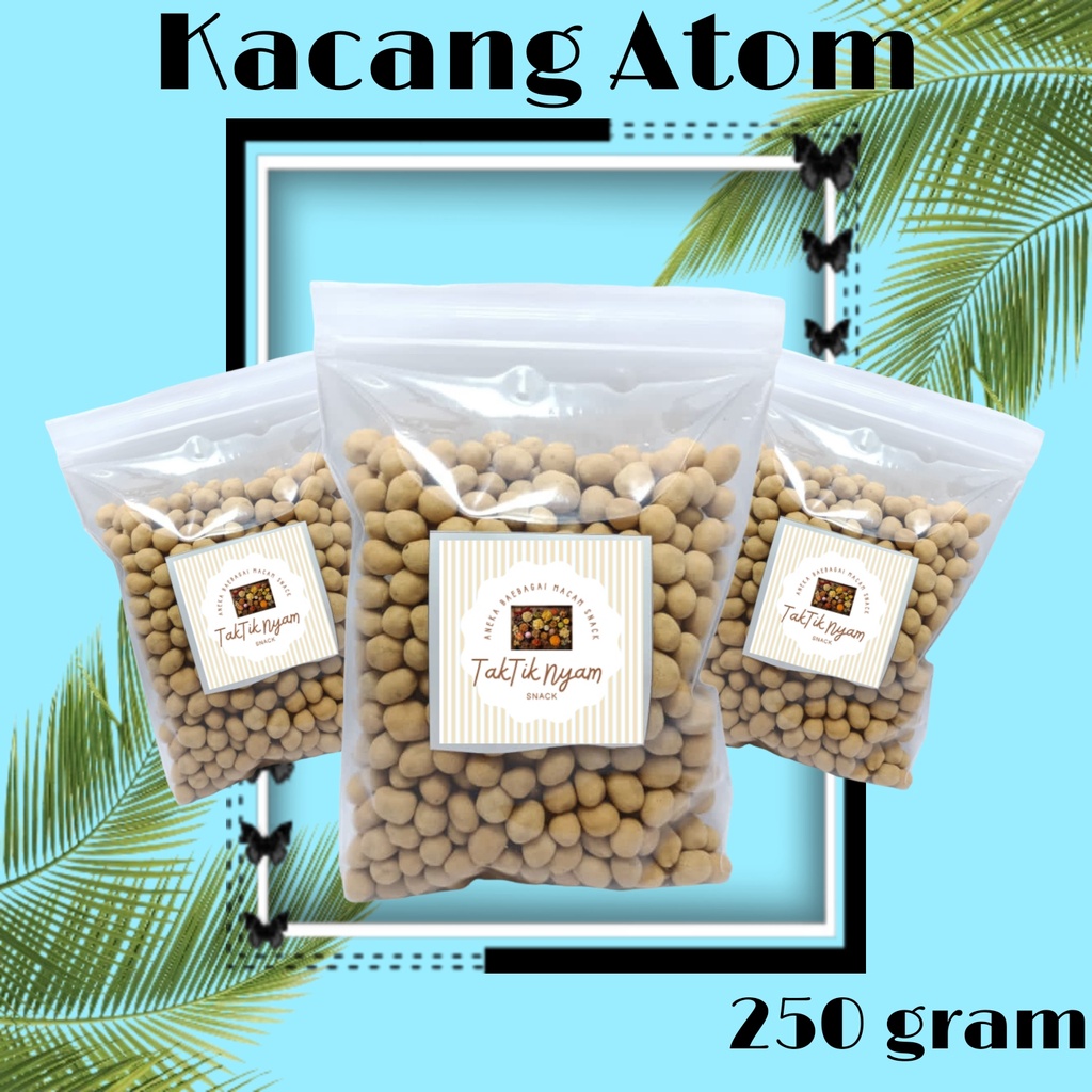 

Kacang Telur Atom 250 grm / Kacang Telur Medan / Kacang Oven / kacang Panggang / Cemilan Lezat Termurah