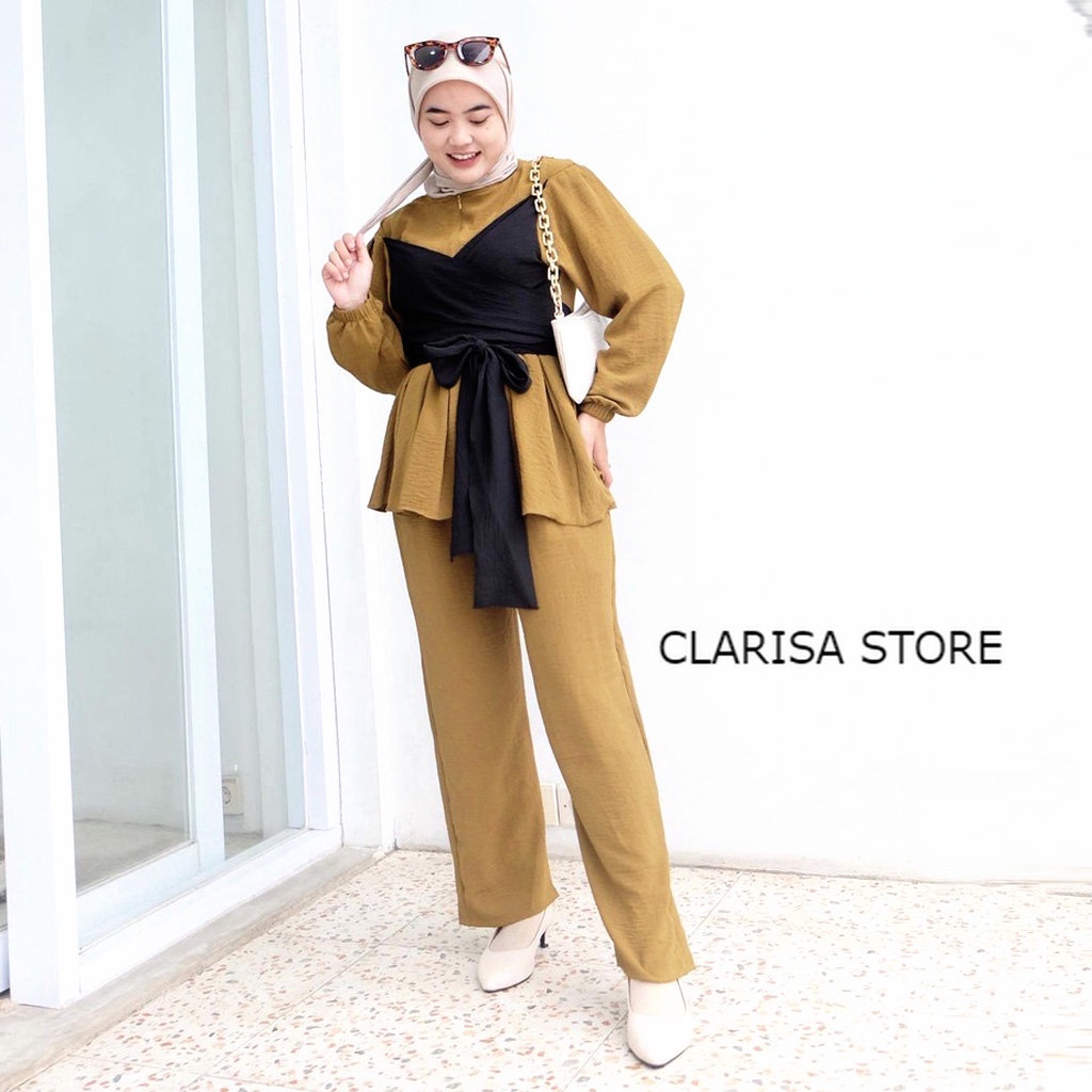 LESTI SET / SETELAN WANITA ONESET CRINKLE