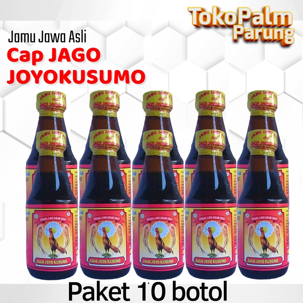 Jamu Jago Joyokusumo 150ml 10 Botol Obat Pegal Linu Dan Asam Urat Mujarab Produk Asli Herbal Alami