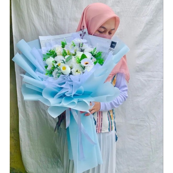 flower bouquet_buket bunga tiruan besar