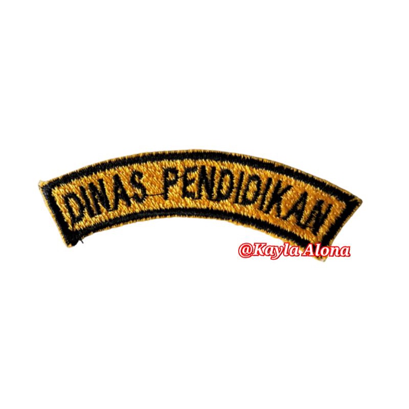 BET / BADGE BORDIR DINAS &quot; SURABAYA, JAWATIMUR , DINAS PENDIDIKAN , PROVINSI JAWATIMUR&quot;