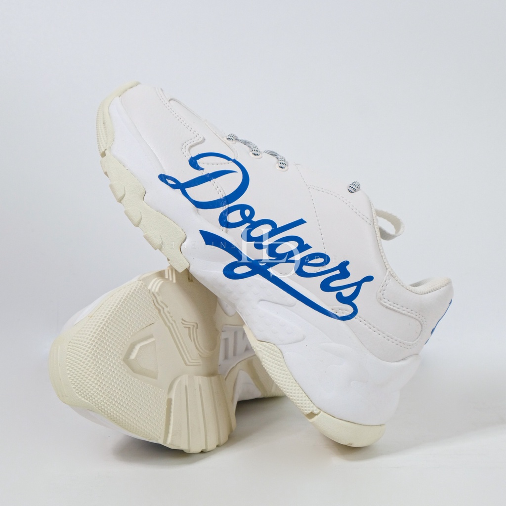 MLB Dodgers Big ball Chunky Sneakers White/Blue 100% Original