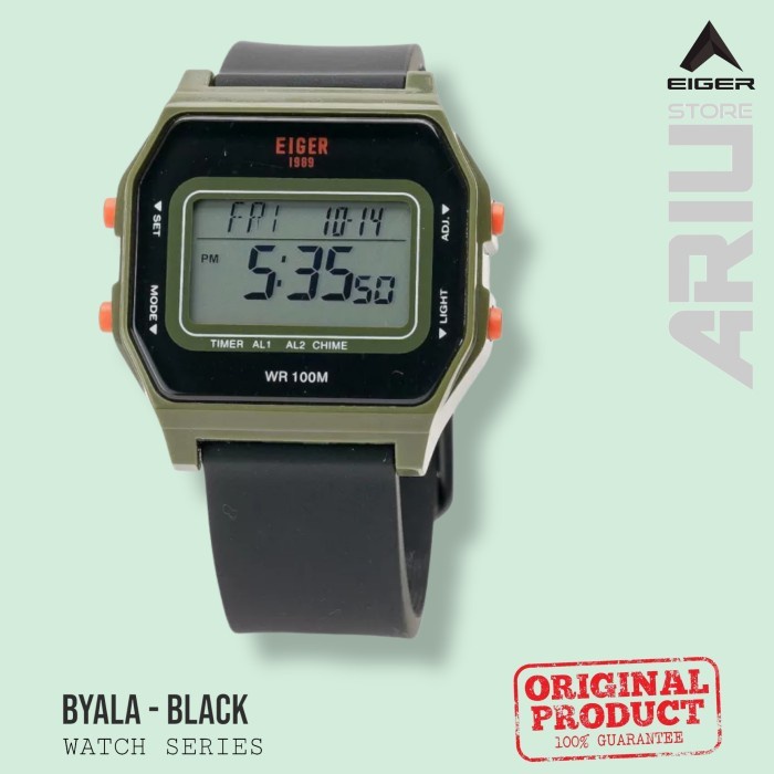 v bismillahEIGER JAM TANGAN WANITA  BYALA WATCH - BLACK