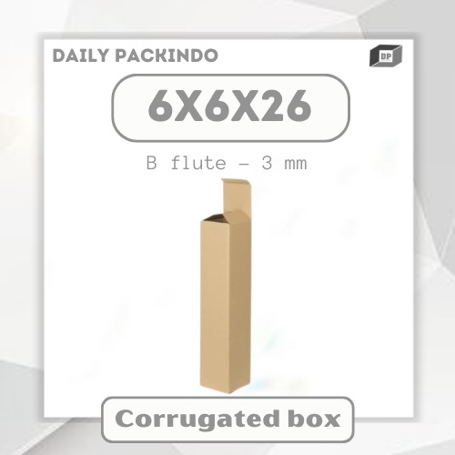 

Kardus/Dus/PackingCorrugated/Box Ukuran 6X6X26 Cm Standing Box Botol Tumbler Dll