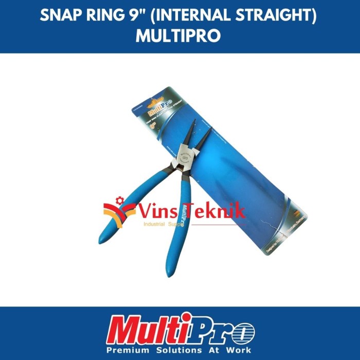Multipro Tang Snap Ring Pliers Internal Straight 9 Inch