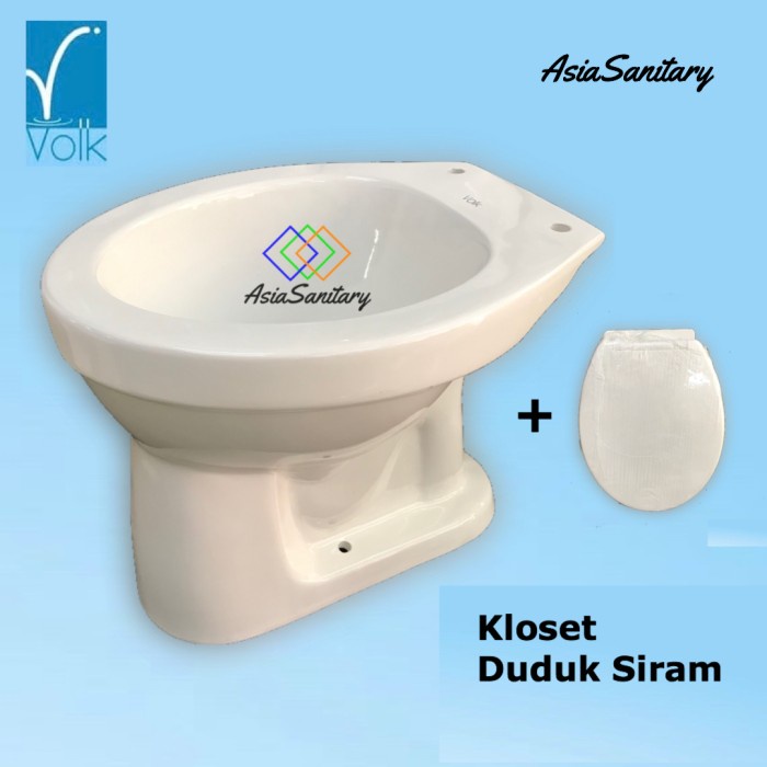 Kloset Kloset Duduk Siram Merk Volk