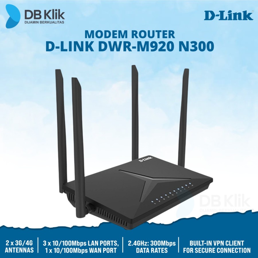 Modem Router D-Link DWR-M920 N300 300Mbps 4G LTE - DLINK DWR M920