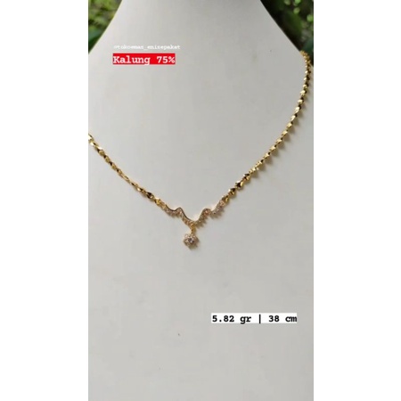 Kalung Emas Asli 18k
