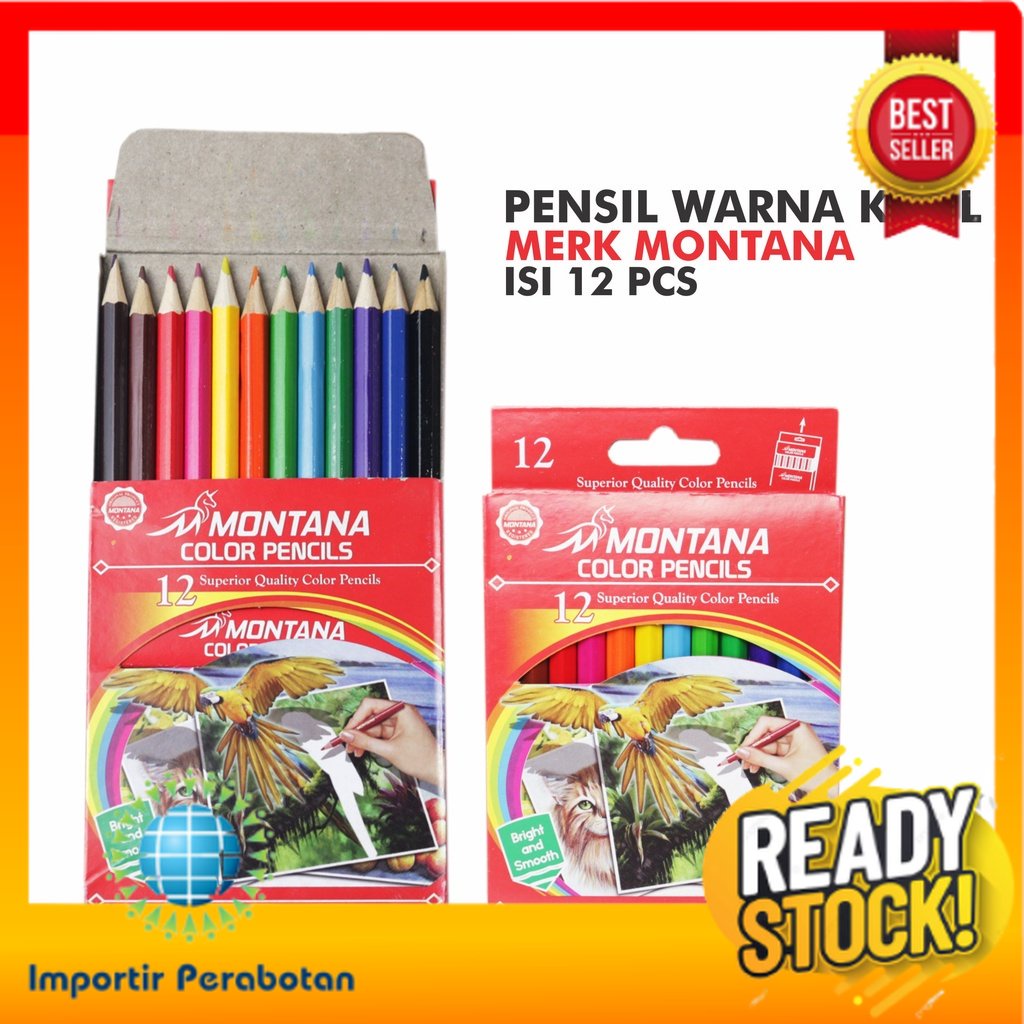 

IMP -G103- Pensil Warna 12pcs Pack KECIL - Pensil Mewarnai Anak Ukuran Kecil 12pcs