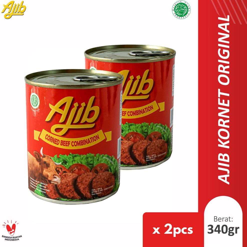 

Baru Restok Ajib Kornet Sapi Original 340gr - Isi 2pcs .,,.,.,