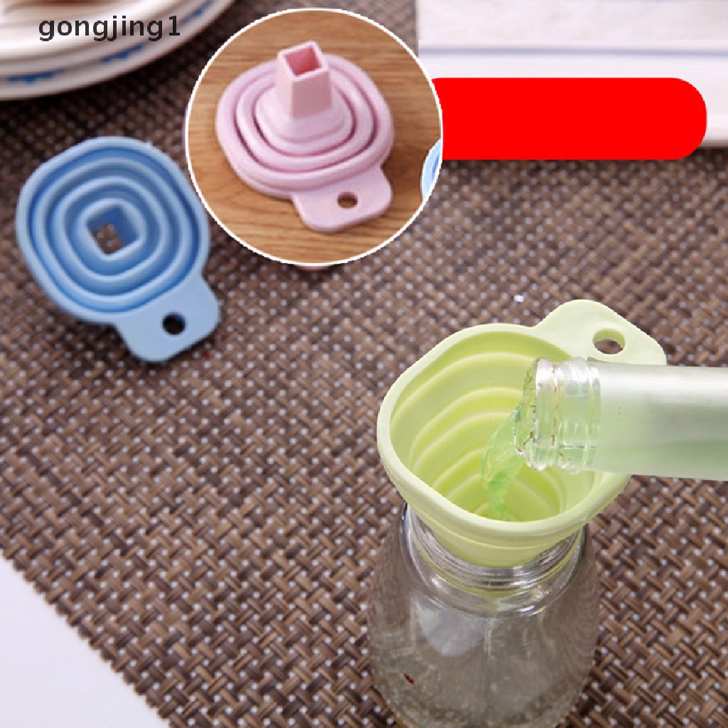 Ggg Corong Lipat Silikon Corong Dispenser Cairan Rumah Tangga Corong Portable Alat Dapur ID