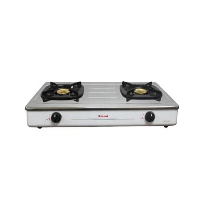 KOMPOR RINNAI RI-602EW 2 TUNGKU STAINLESS PUTIH silahkan di pesan