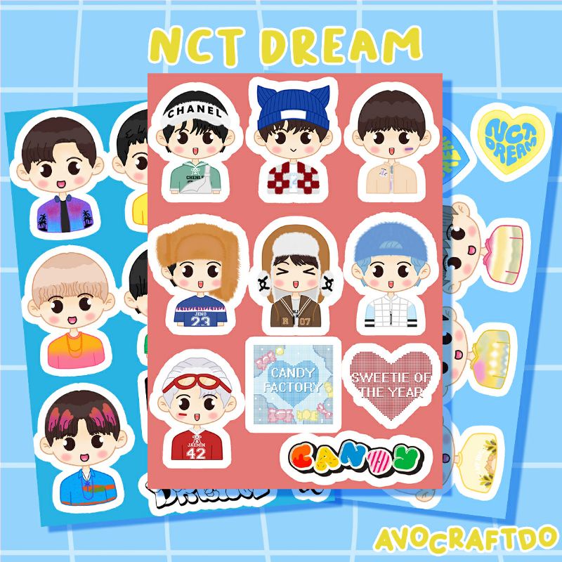 [ AVOCRAFTDO ] Sticker Kpop NCT Dream / Beatbox / Candy die cut