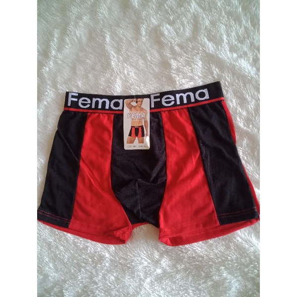 BOXER ANAK DAN DEWASA KATUN PRIA FEMA 888/CD BOXER COWOK LEMBARAN KAOS LEMBUT IMPORT