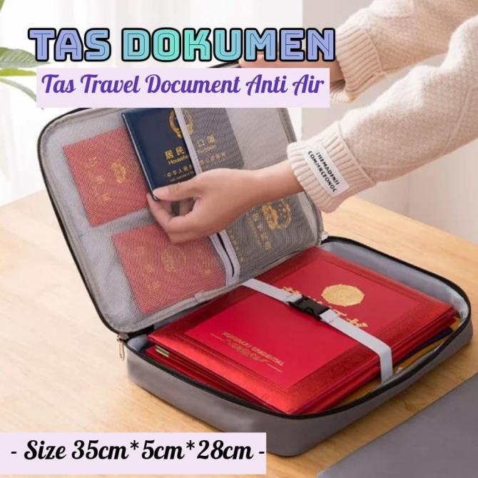 

BRG BARU AZ TAS DOKUMEN / TEMPAT PENYIMPANAN FILE TRAVEL DOCUMENT STORAGE BAG