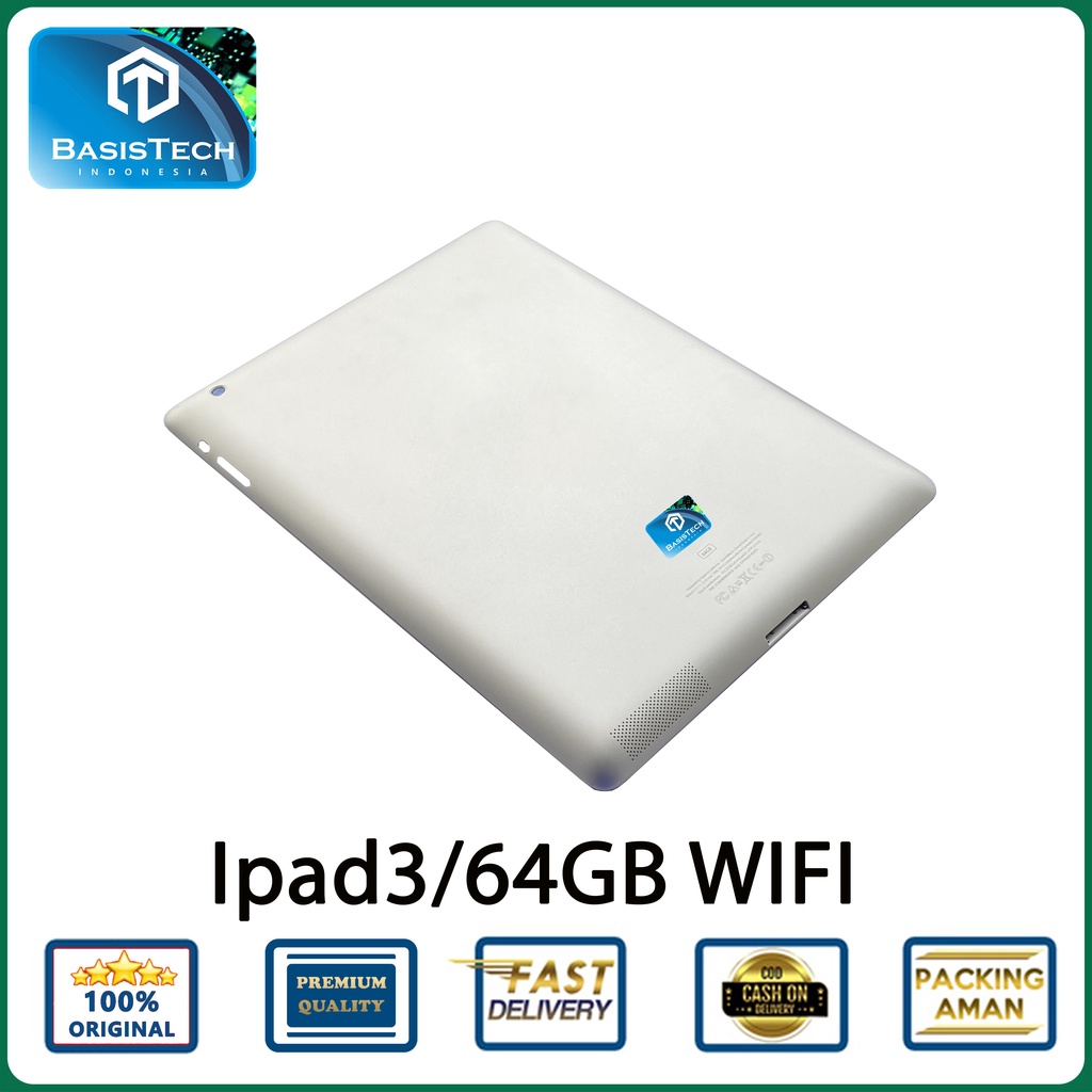 HOUSING CASING IPAD 3 64GB WIFI - BASISTECH ORIGINAL QUALITY