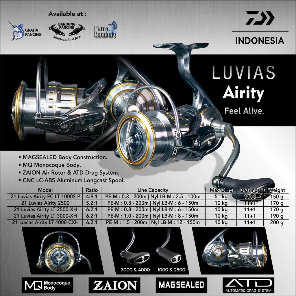 REEL DAIWA 21 LUVIAS AIRITY